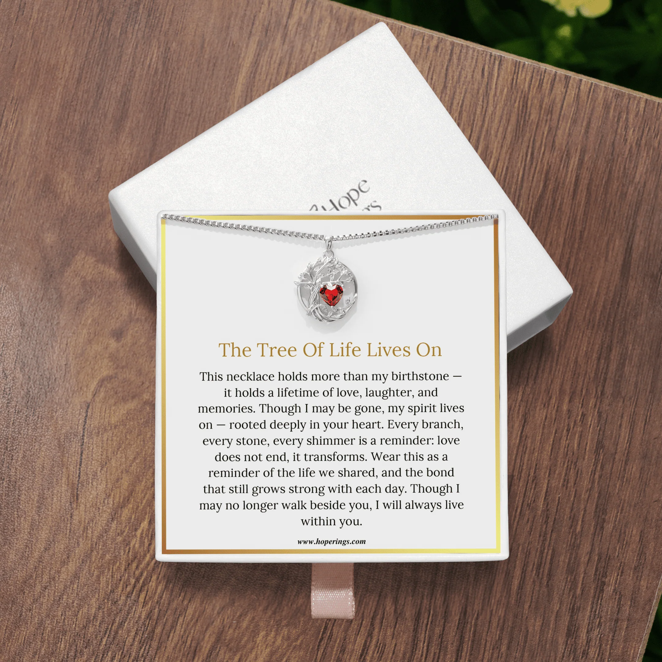 Birthstone Tree Of Life Necklace - Image 6
