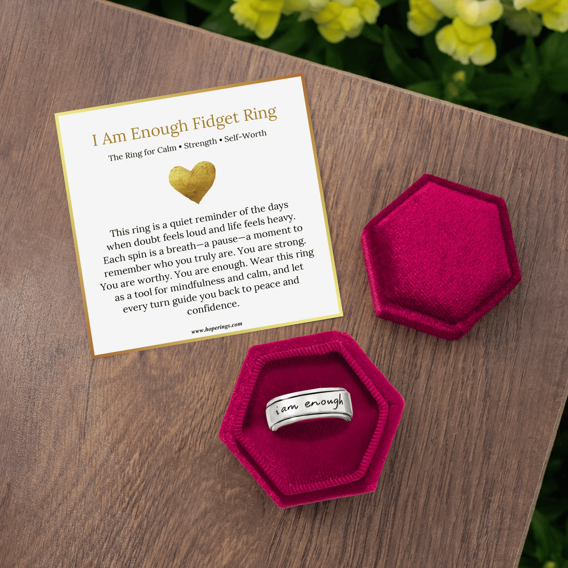I Am Enough Fidget Ring - Image 4