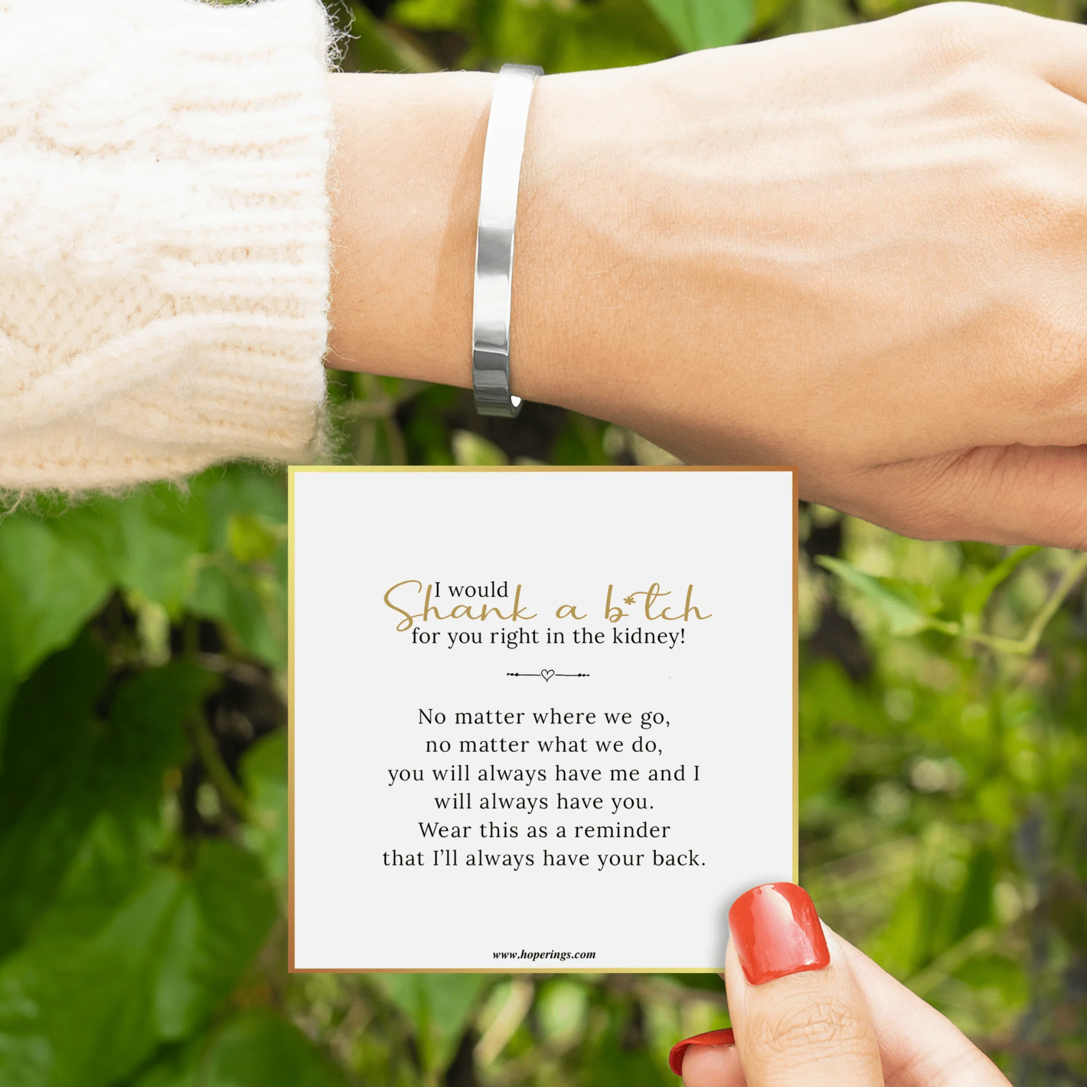 I Would Shank A Bi♡ch For You Bracelet - Image 4