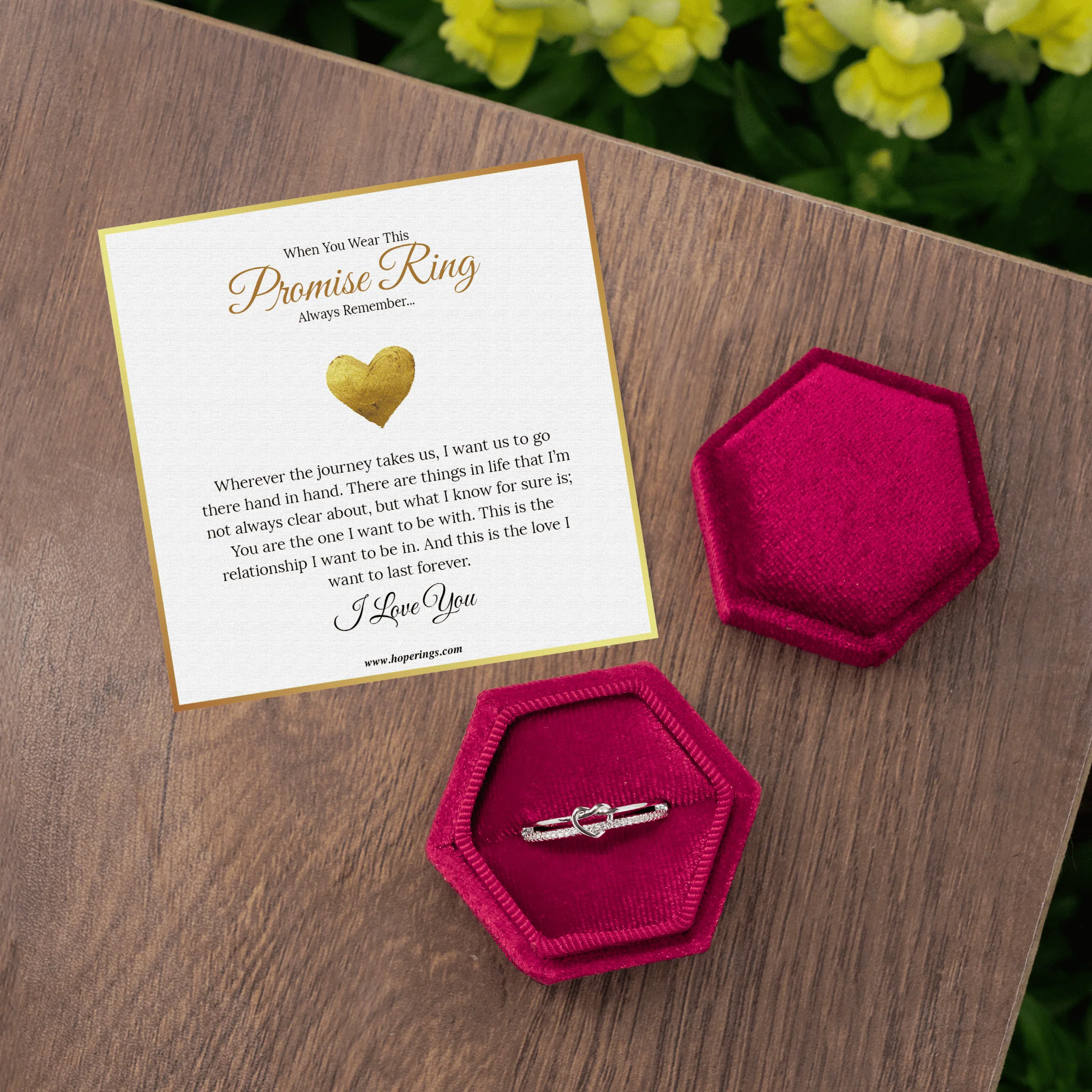 Love Knot Promise Ring - Image 4