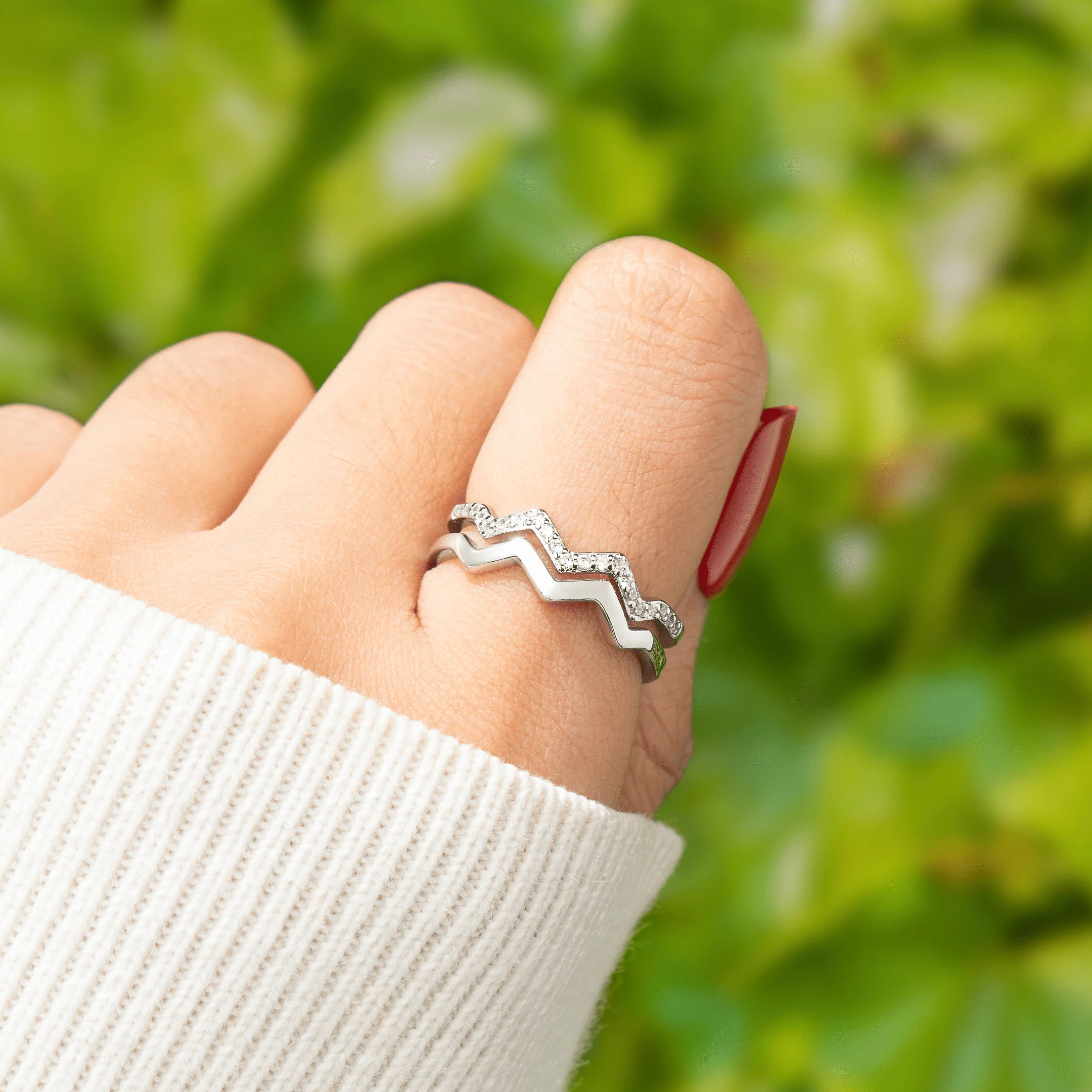 To My Partner - Highs & Lows Ring - Image 2