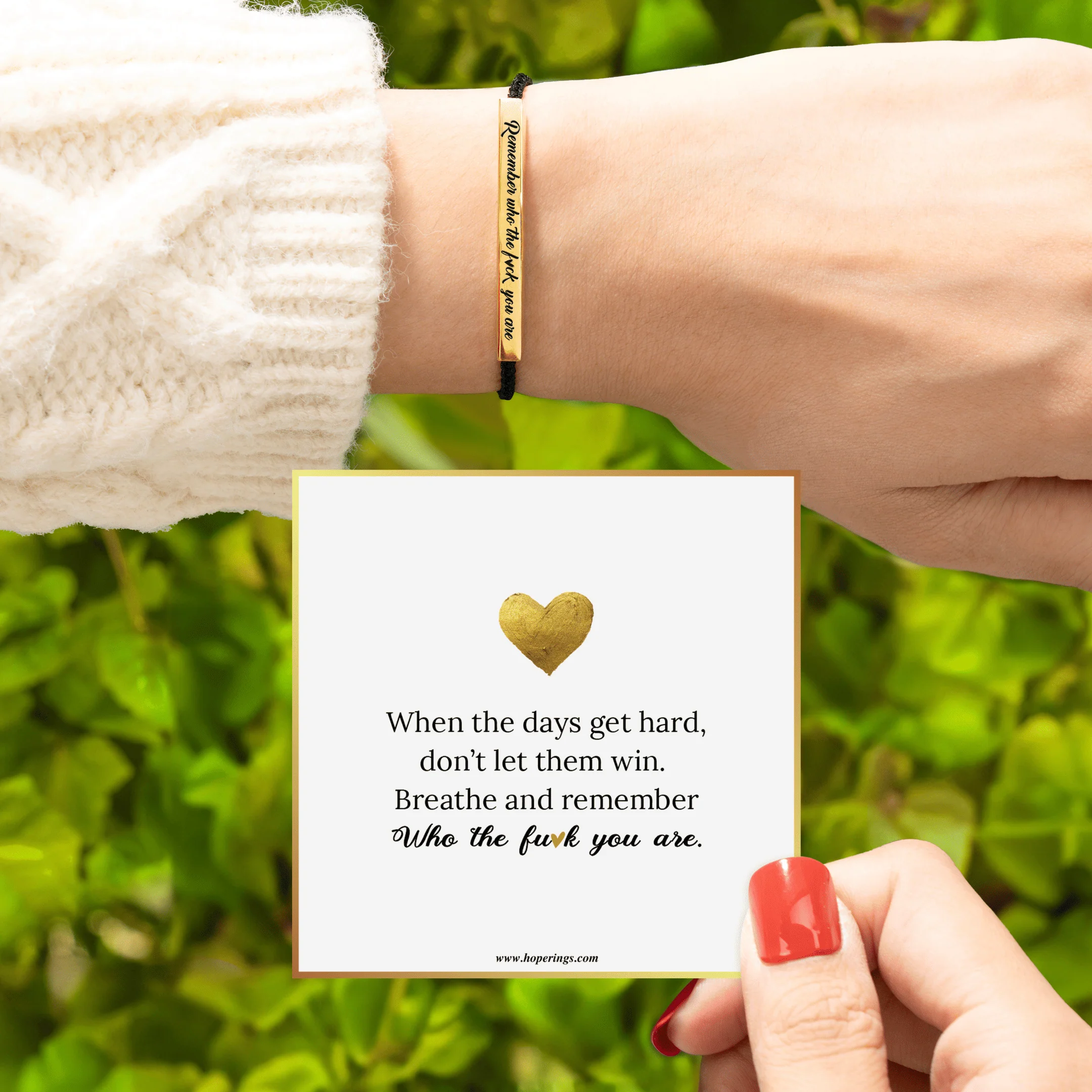 Remember Who The F♡ck You Are Bracelet - Image 3