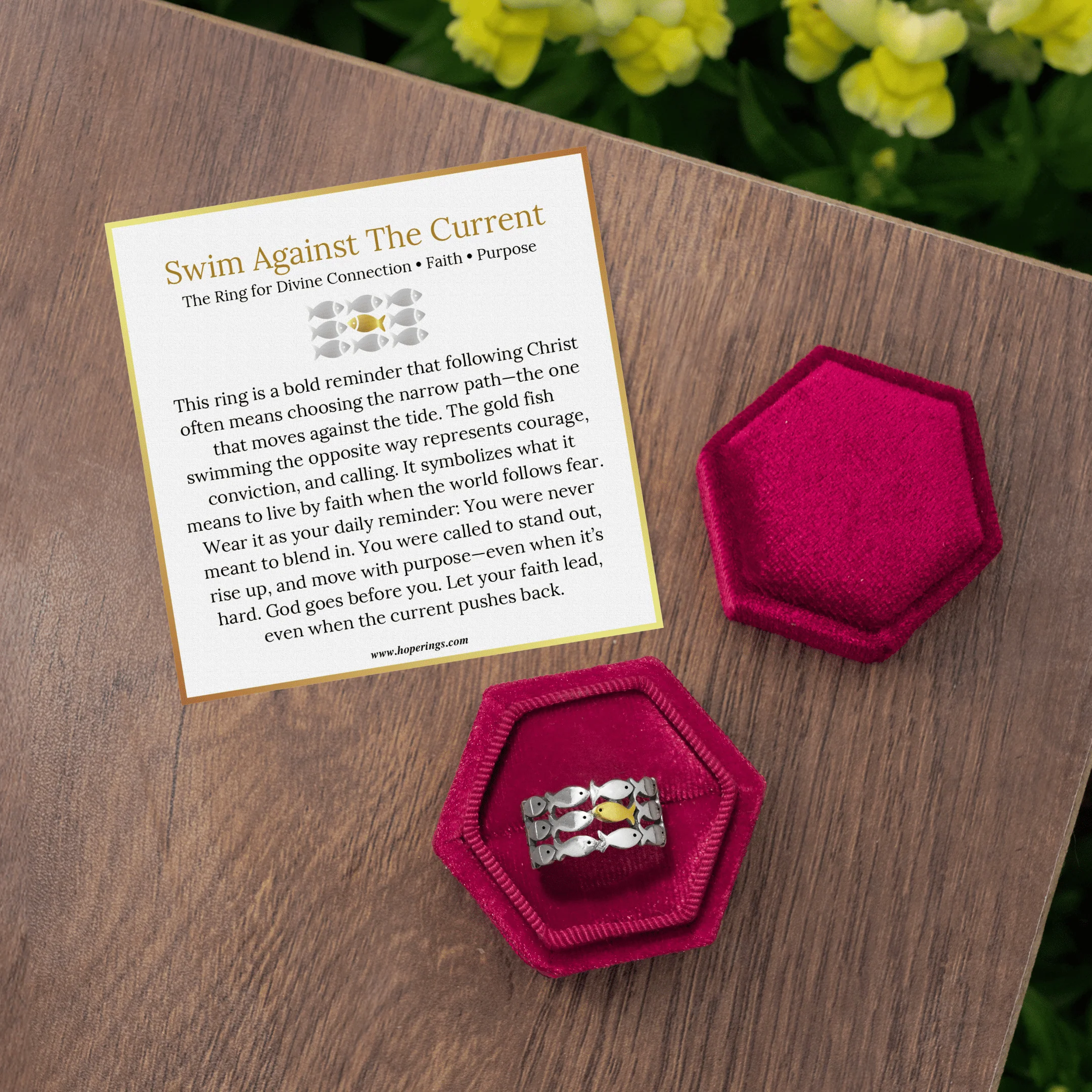 Swim Against The Current Ring - Image 4