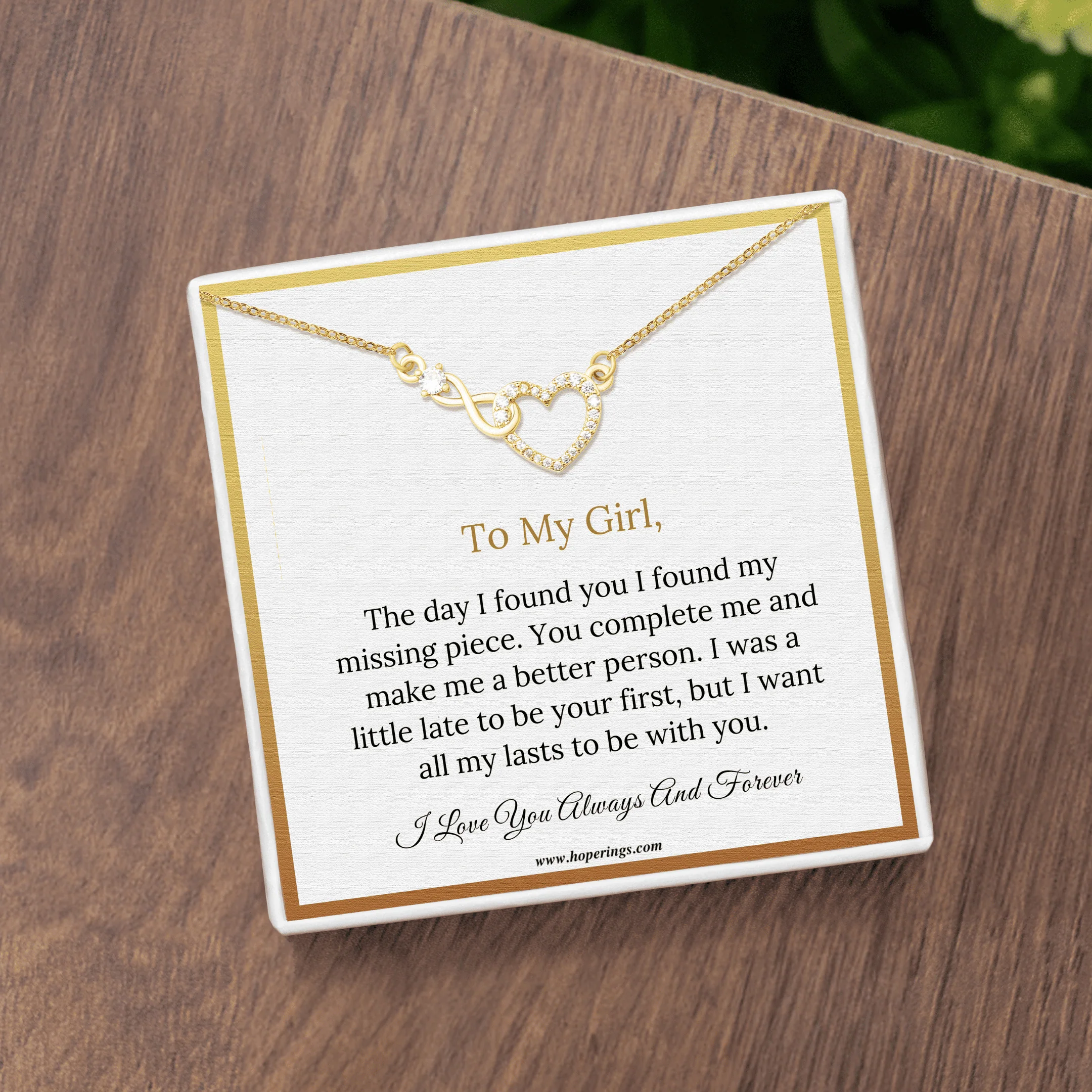 To My Girl - Forever Love Necklace - Image 4