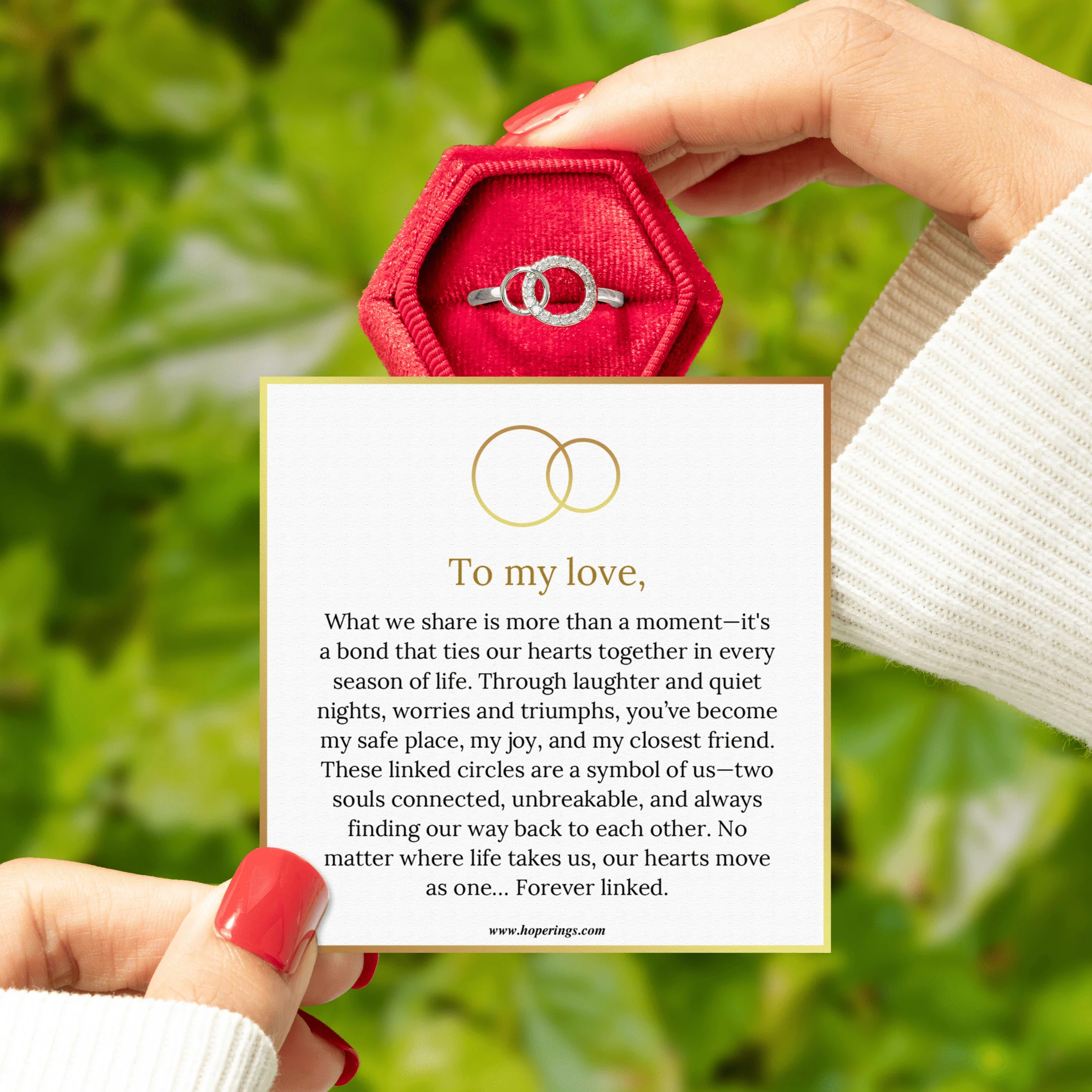 To My Love - Forever Linked Ring