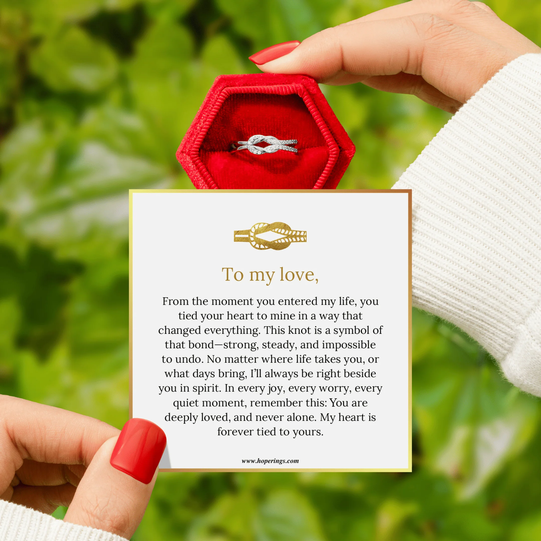 To My Love - Knot Ring