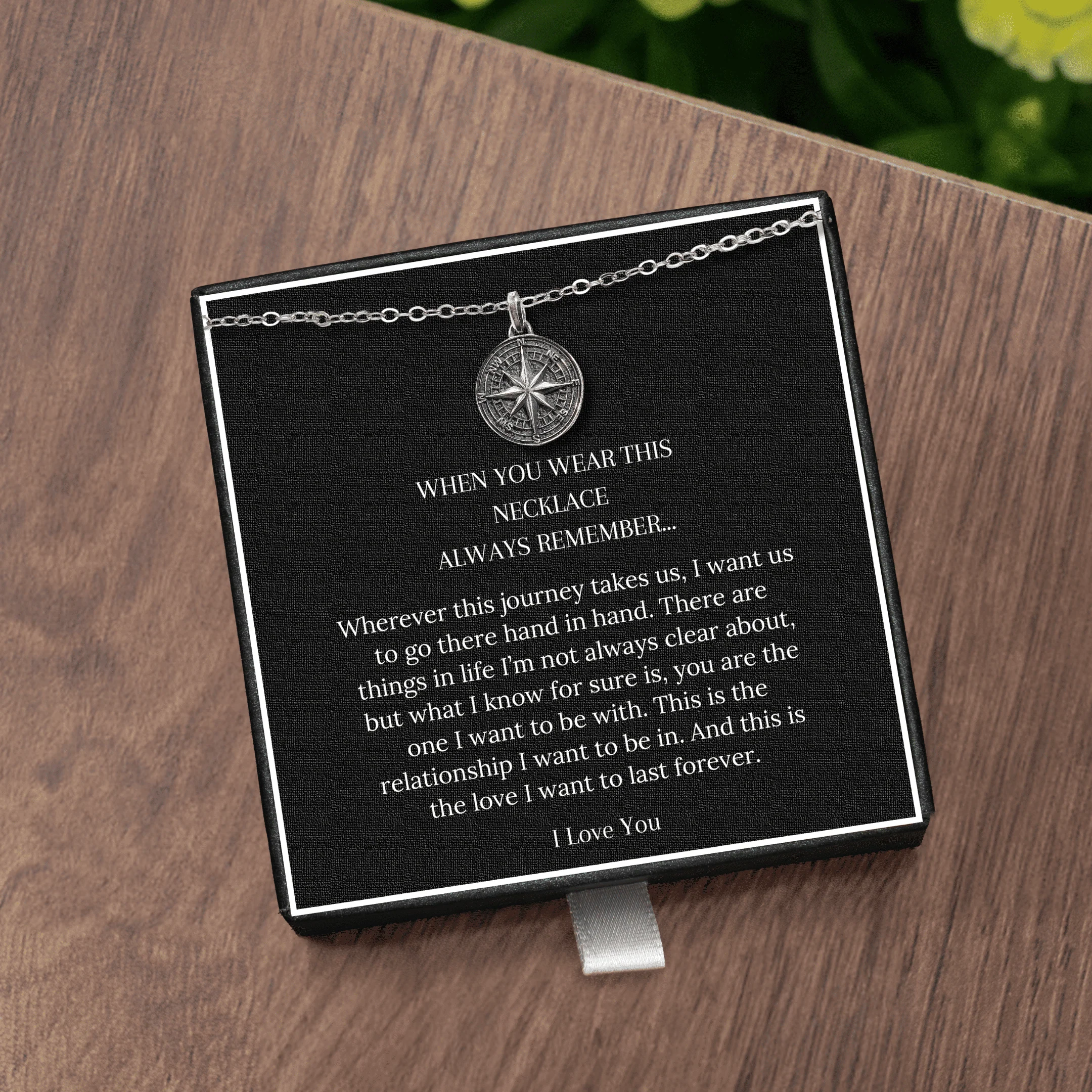 To My Man - Compass Necklace - Image 5