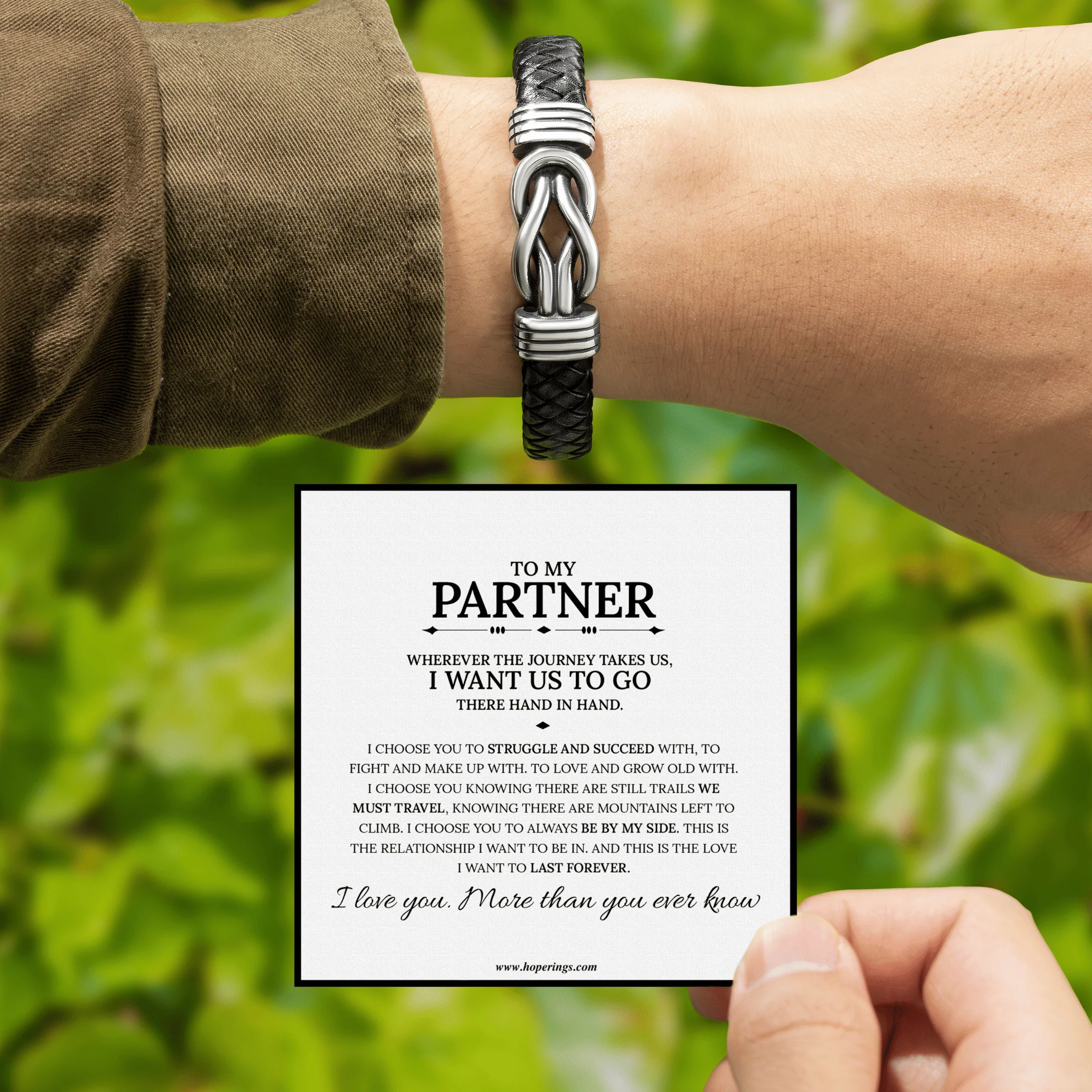 To My Partner - Forever Linked Bracelet - Image 5