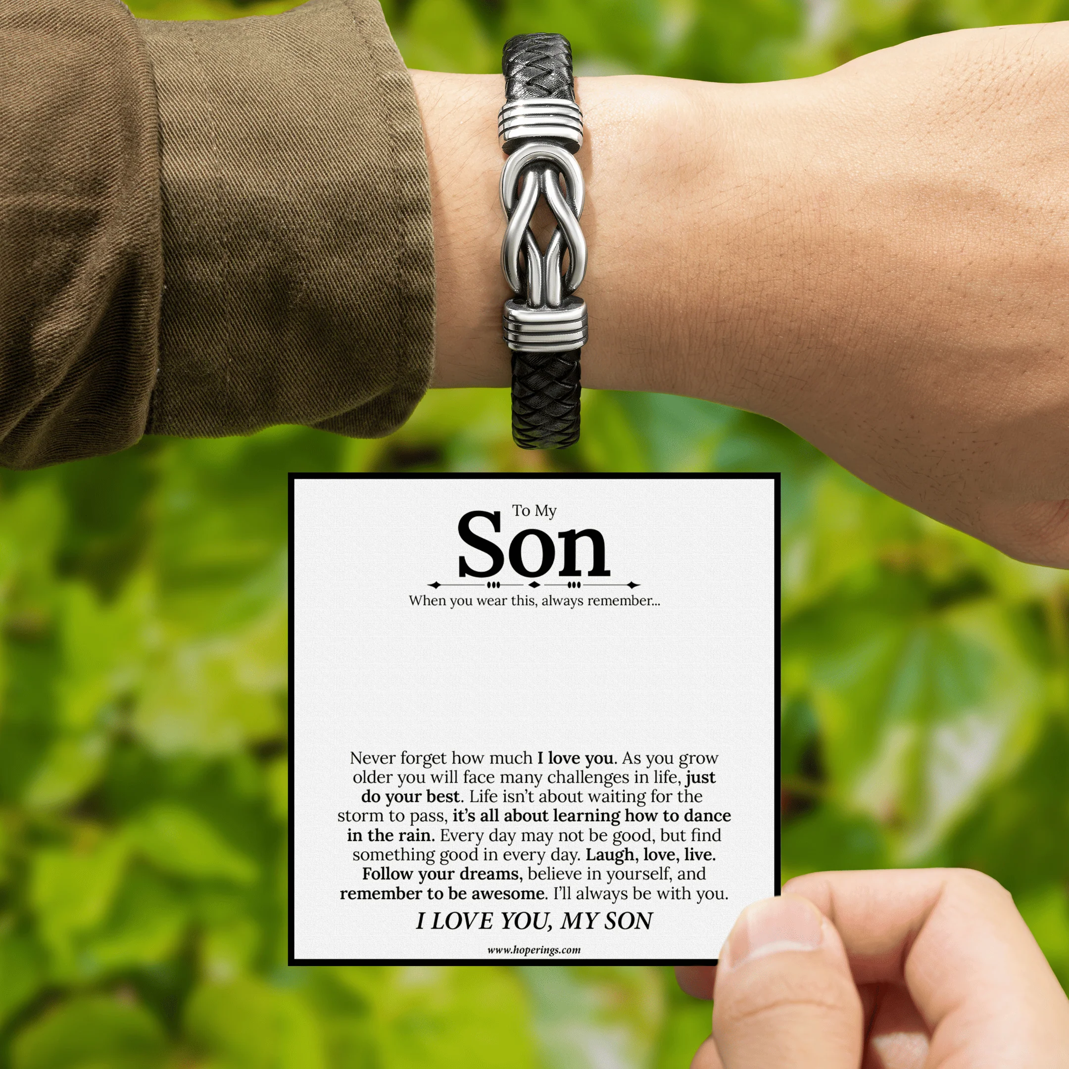 To My Son - Forever Linked Bracelet - Image 5