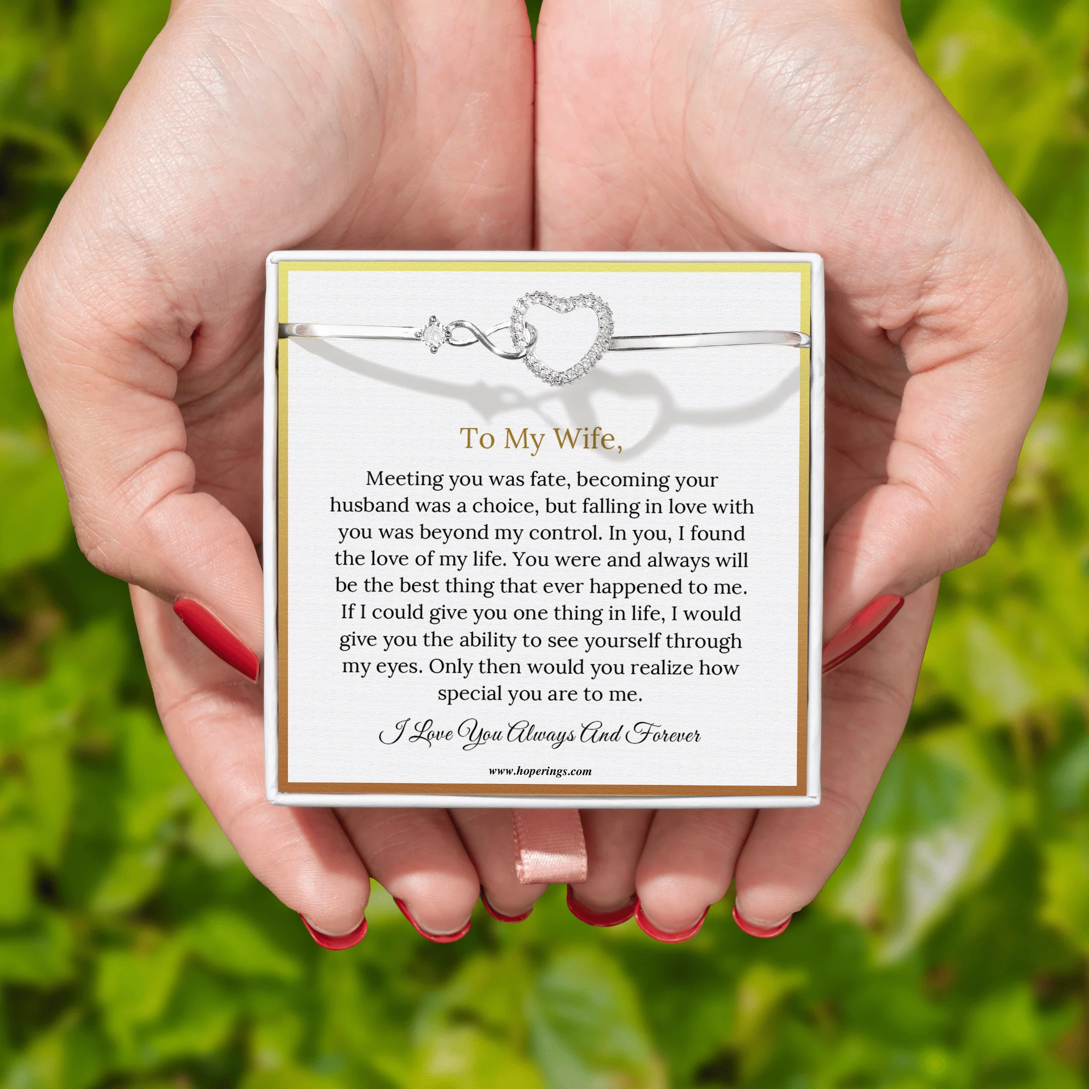 To My Wife - Forever Love Bracelet - Image 3