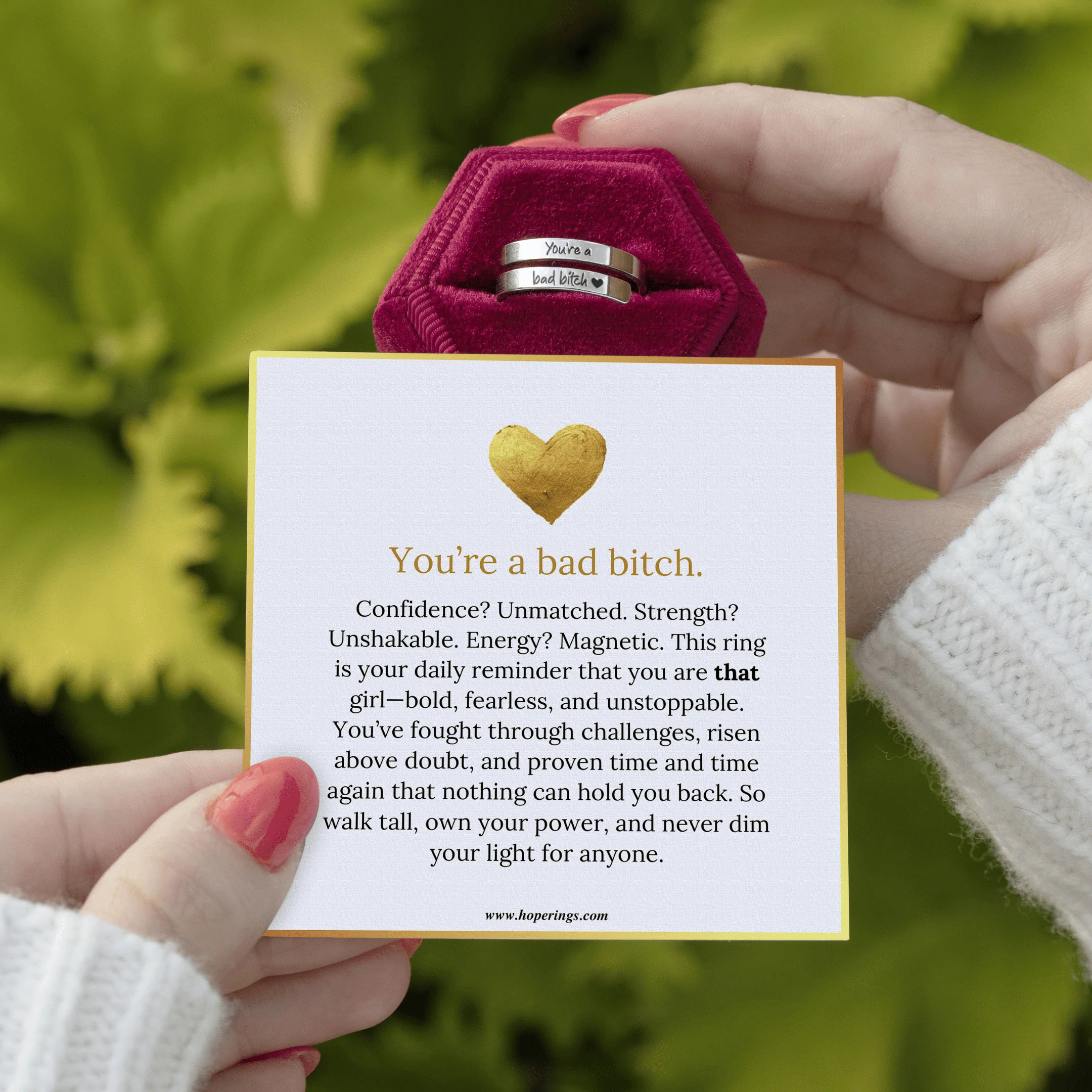 You're A Bad Bitch Ring